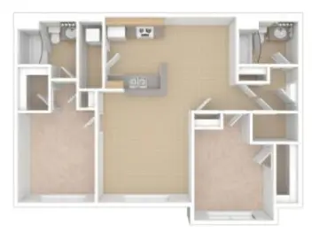 Detached House with 957 sqft, 2 Bedrooms, 2 Bathrooms