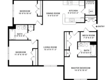 Land with 1132 sqft, 3 Bedrooms, 2 Bathrooms